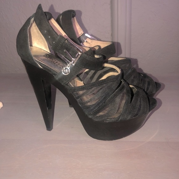 MICHAEL Michael Kors Shoes - Michael Michael Kors Michael Kors Black Suede Platform size: 6